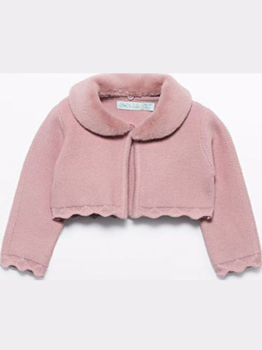 Kids Bolero Knitted Pink