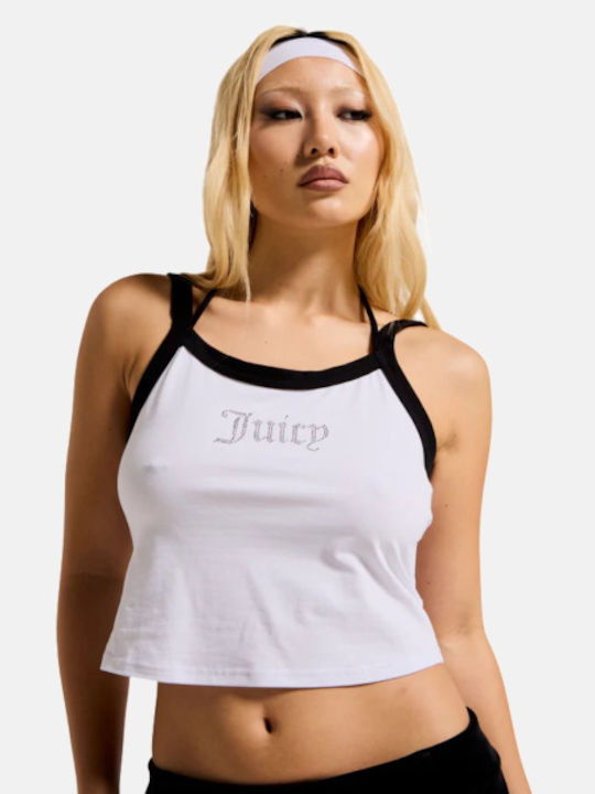 Women's Blouse Cotton with Straps White