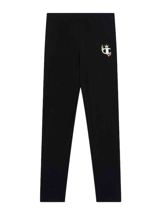 Kinder Leggings Lang Schwarz