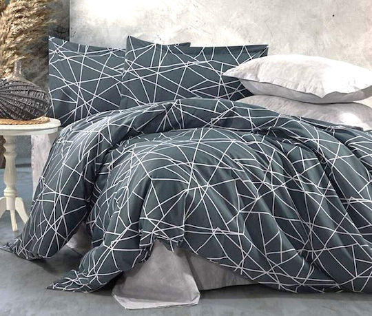MayHome Duvet Cover Set Queen with 2 Pillowcases 220x240 Geometric