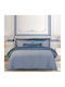 Greenwich Polo Club Duvet Cover Set Cotton Queen with 2 Pillowcases 220x240 Essential Blue