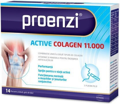 Walmark Proenzi Artrostop Active Collagen 11,000 cu Vitamina C 28 pliculețe