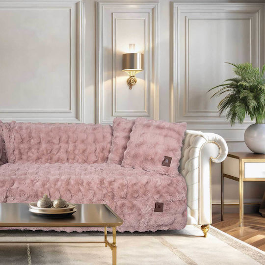 Das Home 3945 Ριχτάρι Τριθέσιου Καναπέ Chenille 180x300εκ. Nude 206183003945