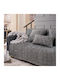Teoran Charlotte Viersitzer-Sofa Überwurf Chenille 180x350cm 04