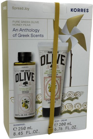 Korres Pure Greek Olive Σετ Περιποίησης για Καθαρισμό Σώματος 2τμχ