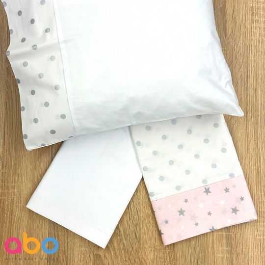 abo Baby Sheets White Fitted Set 75x100cm