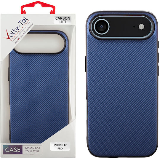 Volte-Tel Carbon Lift Задна корица Силикон Син (iPhone Air)
