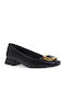 Leder Pumps Schwarz
