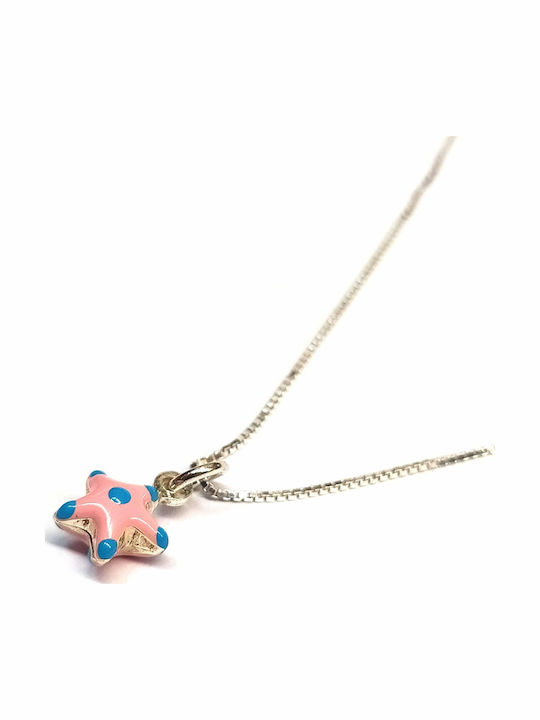Amalfi Accessories Kinderhalskette Stern aus Silber mit Kette Get-78964