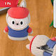 Monster Pencil Sharpener with Eraser Blue-Red