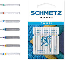 Set Combinat 10 Ace de Cusut Finete 70-75-80-90-100 Schmetz 130/705 H Xvs