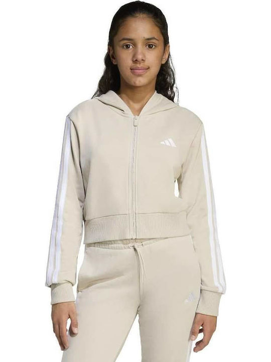 adidas Παιδική Ζακέτα Essentials 3-stripes Aluminum