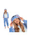 Winter Women's Blue Onesie Pajama
