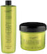 Promo Set Treated Hair Shampoo 1000 Ml + Mask 500 Ml Cura Maxxelle