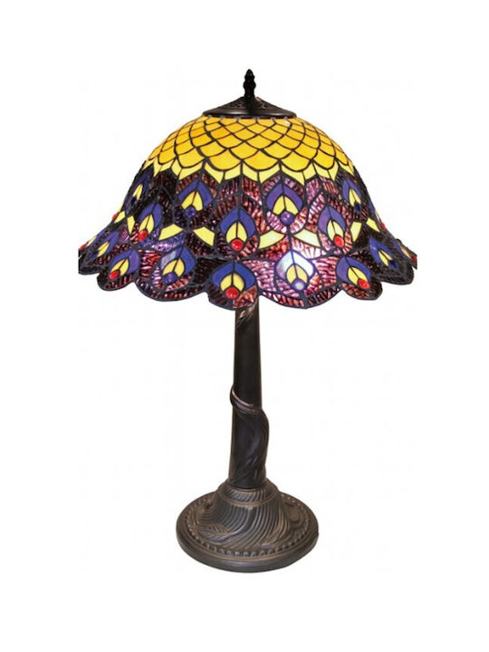 Galifas Metal Vintage Table Lamp for Socket E27 with Shade and Bronze Base