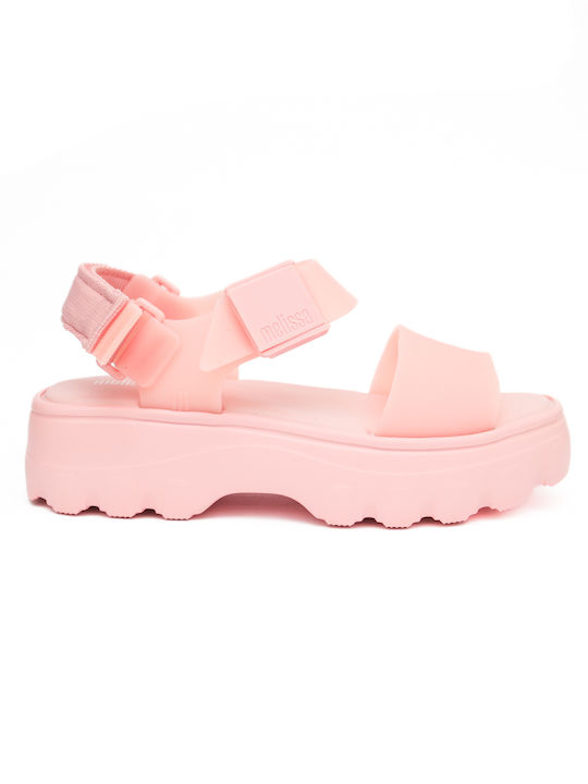 Melissa Γυναικεία Σανδάλια Flatforms Ροζ