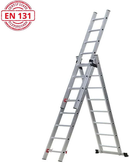 Veritas Triplu Scara combinata Aluminiu 3x7