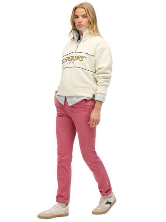 Damen Chino Hose Pink