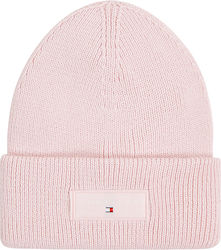 Tommy Hilfiger Beanie Γυναικείος Σκούφος Πλεκτός σε Ροζ χρώμα