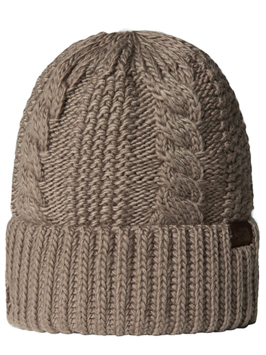 Beanie Γυναικείος Σκούφος Πλεκτός σε Καφέ χρώμα