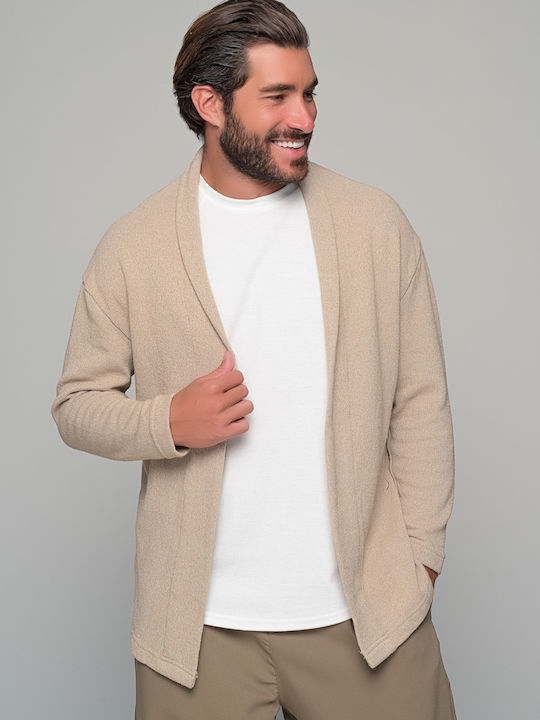 Ben Tailor Culture Herren Strickjacke Beige
