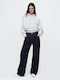 Damenjeans in Weit geschnittener Linie Dark Rinse