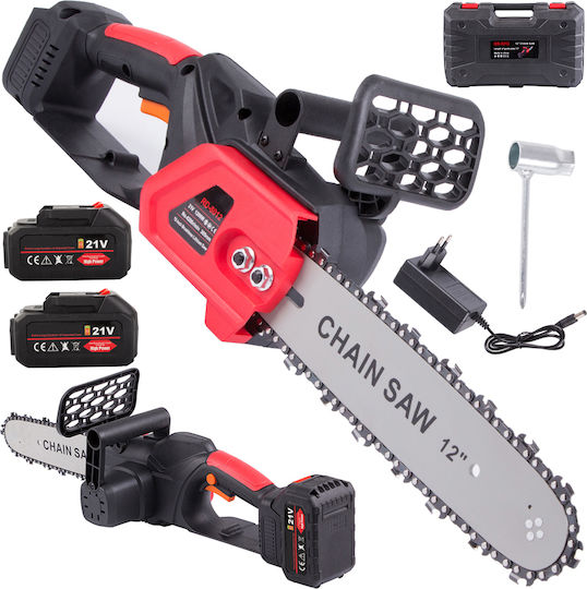 Verk Group Battery Chainsaw 2x3Ah 21V 3.5kg with Blade 31cm
