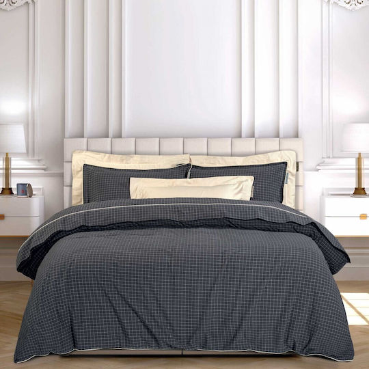 Greenwich Polo Club Essential 2297 Σετ Σεντόνια Υπέρδιπλα 250x270εκ. Black (4τμχ)