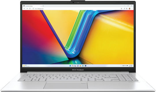 Asus VivoBook Go 15 E1504FA-BQ2345 15.6" (Ryzen 3-7320U/8GB/512GB SSD/Без операционна система) Зелено сиво (BG Клавиатура)