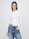 Women's Blouse Cotton Long Sleeve Fresh White