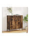Συρταριέρα Креватокамарас Дървена с 3 чекмеджета Smoked Oak 79.5x33x82бр