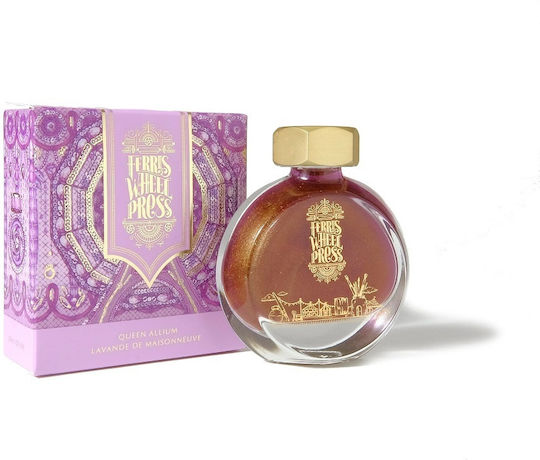 Ferris Wheel Press Replacement Ink for Fountain Pen Purple 38ml FWP Queen Allium 38