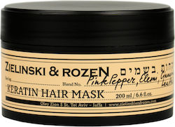 Keratin Hair Mask Pink Pepper Elemi Cinnamon Leather 200ml