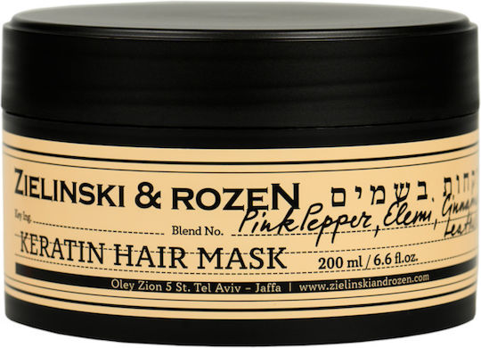 Mască de păr Keratin Roz Pepper Elemi Scorțișoară Piele 200ml