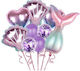 Set Baloane Aniversare Fete Set 9 Baloane Flipp...