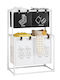 Laundry Basket Fabric 57x44x97cm White