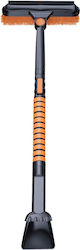 Flippy Snow Shovel 3 In 1 Brush Scraper Rotating Telescopic Detachable Aluminum Abs Material 100 X 25 Cm Black