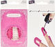 Set 26 Șabloane Reutilizabile Pentru Oja Design Pentru Unghii Flippy Manichiură Curată Fără Suprasarcină Margină Protecție Cuticule 10 Mărimi Plastic Roz