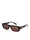Vogue Unisex Sunglasses with Brown Tartaruga Plastic Frame and Brown Lens 5657SU W65673