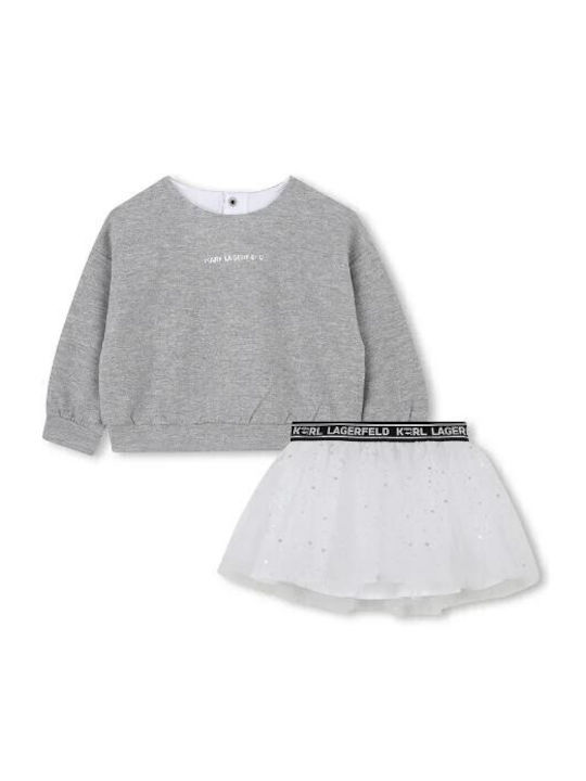 Kids' Set with Skirt Winter 2pcs White