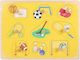 Ξύλινο Παιδικό Puzzle Σφηνώματα για 3+ Ετών 9pcs