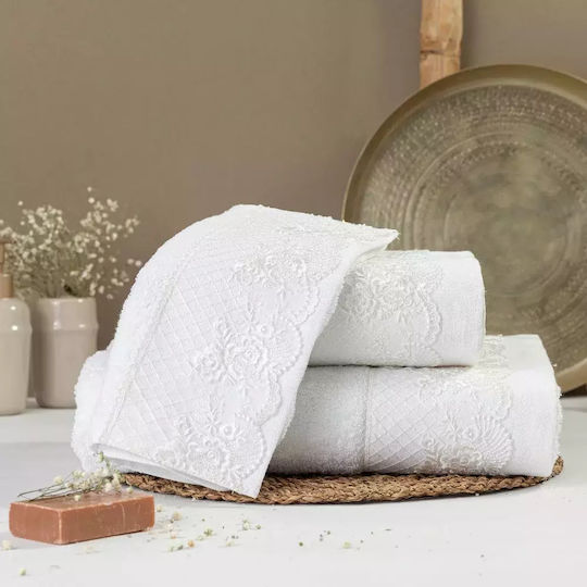 Borea Bath Towels Set 3 pcs Ecru