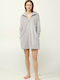 Vamp Winter Damen Robe Gray Silver