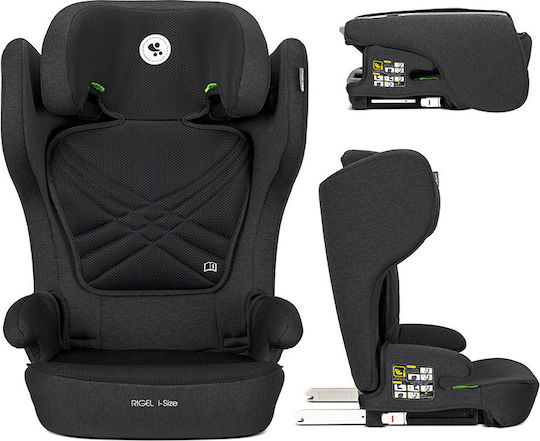 Lorelli Rigel Детско Столче за Кола High-back Booster i-Размер с Isofix Черно 15-36 кг