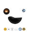 GloboStar Selene Wall-Mounted Outdoor Lighting LED IP65 5W with Warm White Light 20x9x12cm