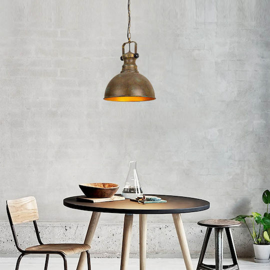Verstellbar Hängelampe Bronze mit Fassung E27