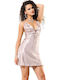 Moongirl Winter Damen Nachthemd Champagne