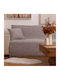 Borea Bari Dreisitzer-Sofa Wurf Chenille 180x300cm Grau