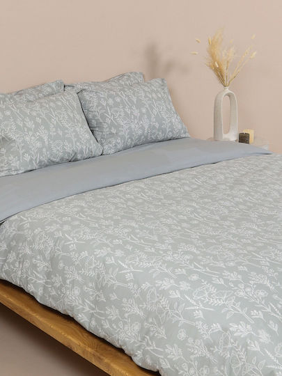Sunshine Duvet Cover Set Cotton Single with Pillowcase 170x250 Cotton Feelings 2050 2050 Grey