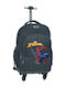 3 Water Bottle Holders School Bag Trolley Black 31 x 24 x 45cm